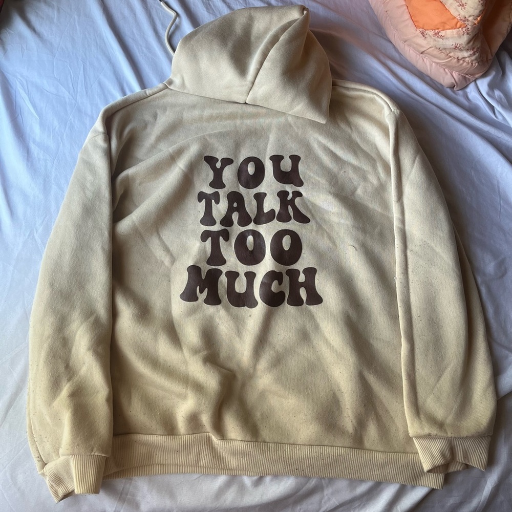 You talk too much SHEIN sweater